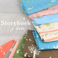 Forest Friends - Blush - Storyboek Drie - Jay-Can Designs - Birch Fabrics - Poplin
