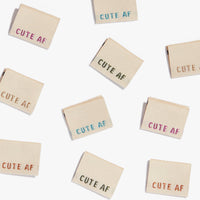 "Cute AF" Woven Labels - Kylie And The Machine