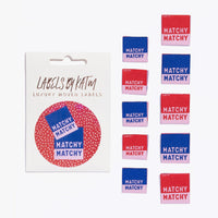 "MATCHY MATCHY" Woven Label Pack - Kylie And The Machine