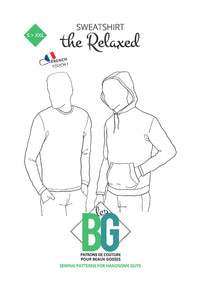 The Relaxed - Sweatshirt - Mens Sewing Pattern - Patrons Les BG